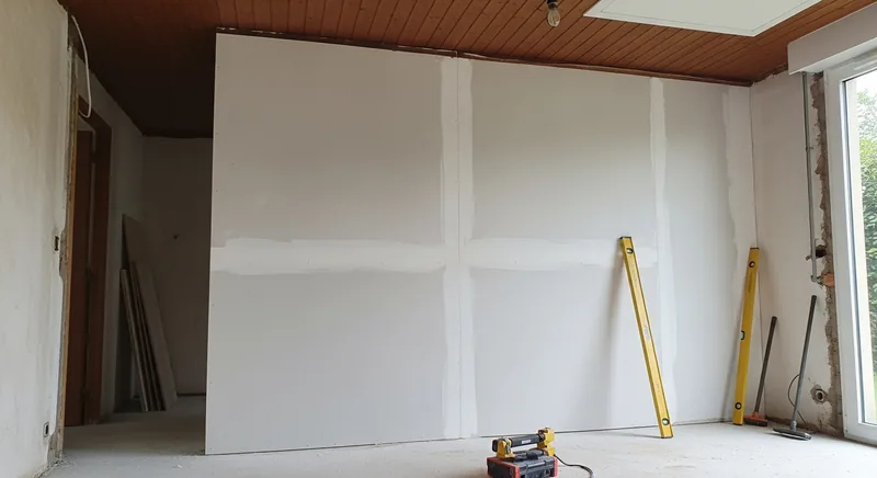 Cloisons et doublage isolant d'un pavillon à la Croix-Blanche à Avrillé