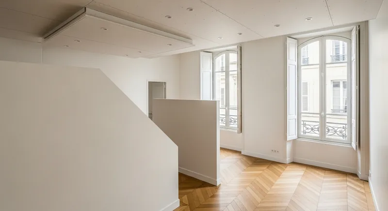 Cloisons et faux plafond dans un appartement de la Doutre à Angers